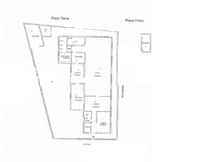 planimetria NEGOZIO IN ASTA IN VIA PISTOIA, VERCELLI (VC) - 1
