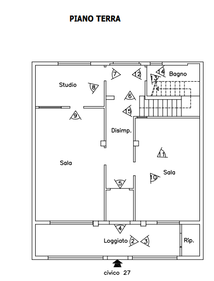 planimetria AMPIO APPARTAMENTO ALL'ASTA IN VIA F. CIUSA, QUARTU SANT'ELENA (CT) - 1