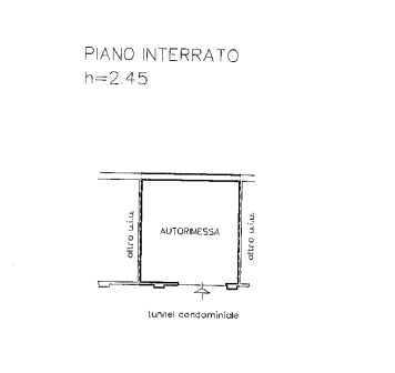 planimetria TRILOCALE IN VENDITA ALL'ASTA IN VIA DI FONTE MURATA, CASTEL DEL PIANO (GR) - 1