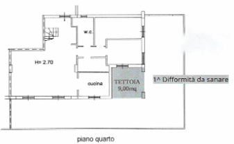 planimetria TRILOCALE IN VENDITA ALL'ASTA IN VIA SACRO CUORE, MODICA (RG) - 1