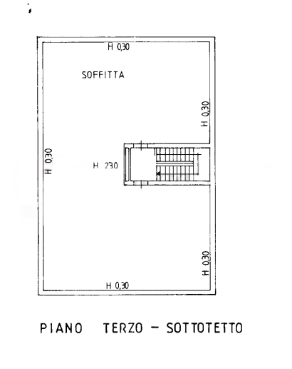 planimetria QUADRILOCALE IN ASTA IN VIA G. ROSSINI, MOGLIANO (MC) - 1