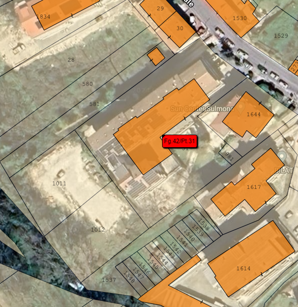 planimetria DEPOSITO IN ASTA IN VIA CIRCONVALLAZIONE OCCIDENTALE, SULMONA (AQ) - 1