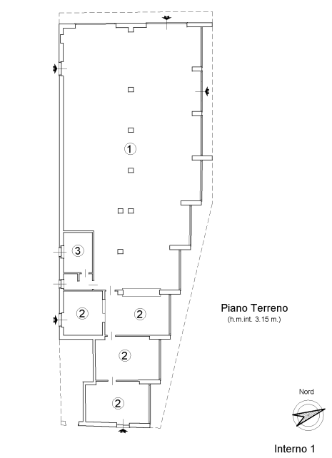 planimetria EDIFICIO COMMERCIALE IN ASTA IN VIA BARBERA, MASSAZZA (BI) - 1