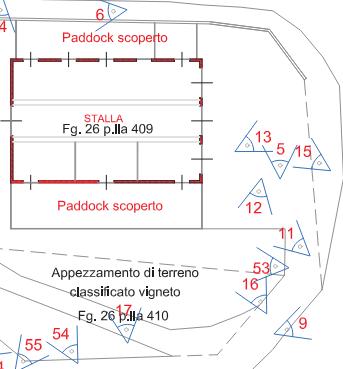 planimetria RUSTICO IN VENDITA ALL'ASTA IN CONTRADA MIANO SAMPIERI, SCLAFANI BAGNI (PA) - 1