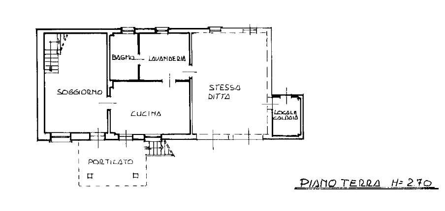 planimetria VILLA IN VENDITA ALL'ASTA IN VIA SAN ROCCO, SAN SECONDO DI PINEROLO (TO) - 1