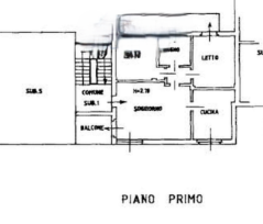 planimetria TRILOCALE IN VENDITA ALL'ASTA IN VIA DELLE MENZANE, CREDARO (BG) - 1