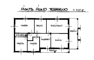 planimetria CASA UNIFAMILIARE IN VENDITA ALL'ASTA IN VIA GUIDO BOBBA, CIGLIANO (VC) - 1