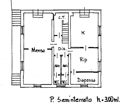 planimetria ALBERGO IN VENDITA ALL'ASTA IN VIA FRATTA, CASTROCARO T. E TERRA DEL SOLE (FC) - 1