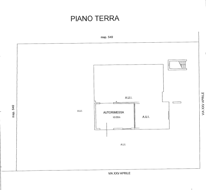planimetria VILLA IN ASTA IN VIA CON GARAGE, VIA XXV APRILE, CURTATONE (MN) - 1
