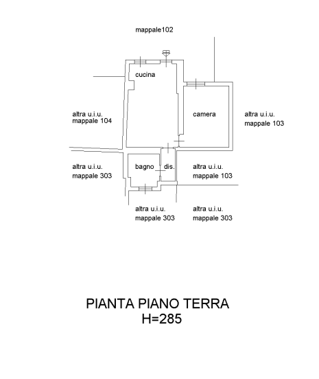planimetria BILOCALE IN ASTA IN VIA G. GARIBALDI, BRIOSCO (MB) - 1