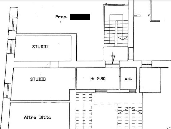 planimetria MONOLOCALE IN VENIDTA ALL'ASTA IN VIA G.M. PRETI, TAVERNA (CZ) - 1