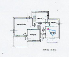 planimetria VILLA SINGOLA IN VENDITA ALL'ASTA IN VIA G. UNGARETTI, MISSAGLIA (LC) - 1