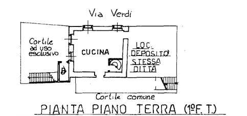 planimetria BILOCALE IN VENDITA ALL'ASTA IN VIA VERDI, BRANDIZZO (TO) - 1