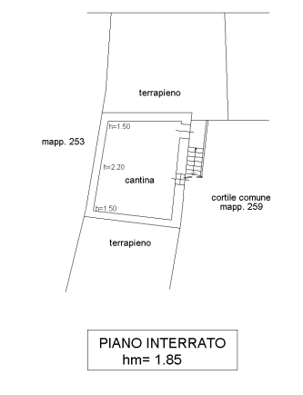 planimetria BILOCALE IN VENDITA ALL'ASTA IN VIA G. BEOLCHI, CUGGIONO (MI) - 1