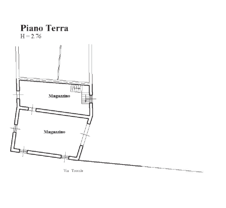 planimetria COMPENDIO IN VENDITA ALL'ASTA IN VIA TOCCOLO, ISOLA DELLA SCALA (VR) - 1