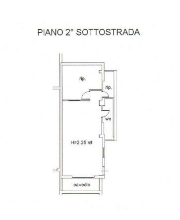 planimetria BILOCALE IN VENDITA ALL'ASTA IN VIA C. DI NASSIRIYA, MATERA (MT) - 1