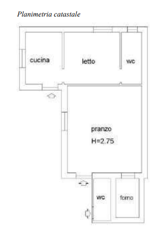 planimetria APPARTAMENTO IN VENDITA ALL'ASTA IN V.LE XXV APRILE, MARINA DI DAVOLI (CZ) - 1