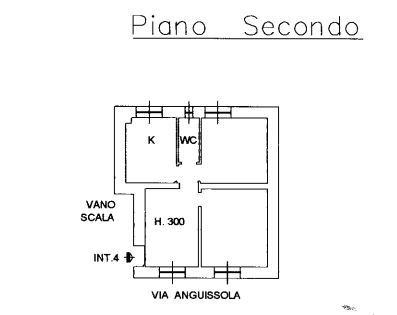 planimetria TRILOCALE IN VENDITA ALL'ASTA IN VIA SOFONISBA ANGUISSOLA, GENOVA (GE) - 1