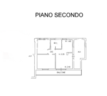 planimetria TRILOCALE IN VENDITA ALL'ASTA IN VIALE CONCILIAZIONE, TRAVAGLIATO (BS) - 1