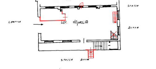 planimetria QUADRILOCALE IN VENDITA ALL'ASTA, STR. VECCHIA PER L., ROCCA CANAVESE (TO) - 1