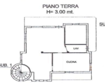 planimetria APPARTAMENTI ALL'ASTA IN C.DA VASSALLAGGI, SAN CATALDO (CL) - 1