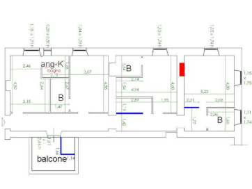 planimetria ABITAZIONE IN VENDITA ALL'ASTA IN VIA OSTIA, ROMA (RM) - 1