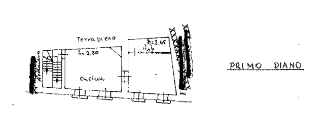 planimetria TERRATETTO IN VENDITA ALL'ASTA IN VIA VALERIA, TAGLIACOZZO, (AQ) - 1