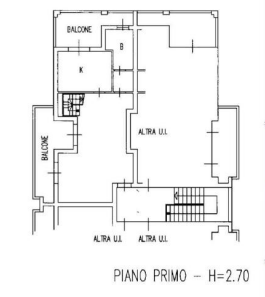 planimetria TRILOCALE IN VENDITA ALL'ASTA IN VIA G. GIOVANNI CLER, MAGENTA (MI) - 1