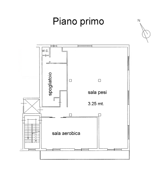 planimetria PALESTRA IN VENDITA ALL'ASTA IN VIALE ANTONELLI, MONTESILVANO (PE) - 1