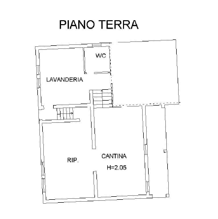 planimetria VILLA UNIFAMILIARE IN VENDITA ALL'ASTA IN VIA ZELO, CENESELLI (RO) - 1