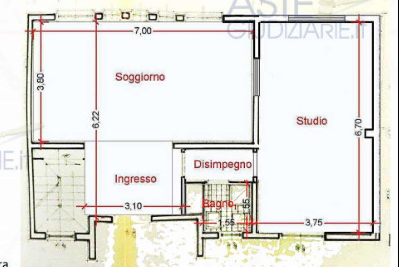 planimetria VILLETTA CON GARAGE ALL'ASTA IN VIA PIER PAOLO PASOLINI 10, CAMPAGNANO DI ROMA (RM) - 1