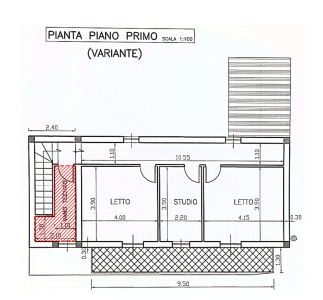 planimetria CASA INDIPENDENTE ALL'ASTA IN VIA PROVINCIALE, REGGIO DI CALABRIA (RC) - 1