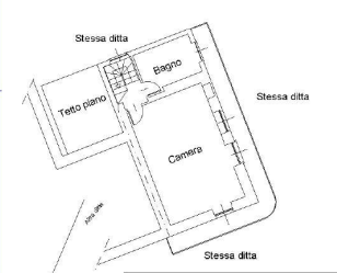 planimetria RUSTICO IN VENDITA ALL'ASTA IN BORGATA RUADAMONTE, COAZZE (TO) - 1