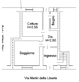 planimetria QUADRILOCALE IN VENDITA ALL'ASTA, VIA M. DELLA LIBERTÀ, R. D'OGLIO (CR) - 1