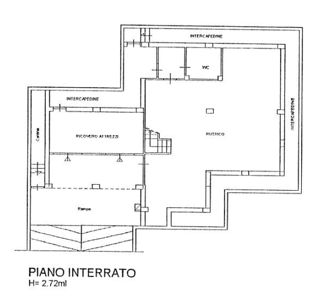 planimetria VILLA UNIFAMILIARE IN VENDITA ALL'ASTA IN VIA CONCA, CISTERNA DI LATINA (LT) - 1