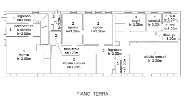 planimetria FABBRICATO IN VENDITA ALL'ASTA IN VIA MONTE ASOLONE, PIEVE DEL GRAPPA (TV) - 1