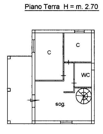 planimetria CASA SINGOLA IN VENDITA ALL'ASTA IN VIA GAMMARANA, SANTA MARINA (SA) - 1