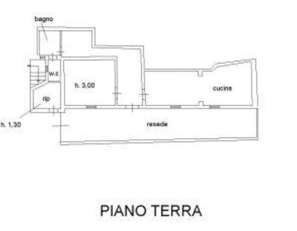 planimetria BILOCALE IN VENDITA ALL'ASTA IN VIA DEL LEONE, PISTOIA (PT) - 1