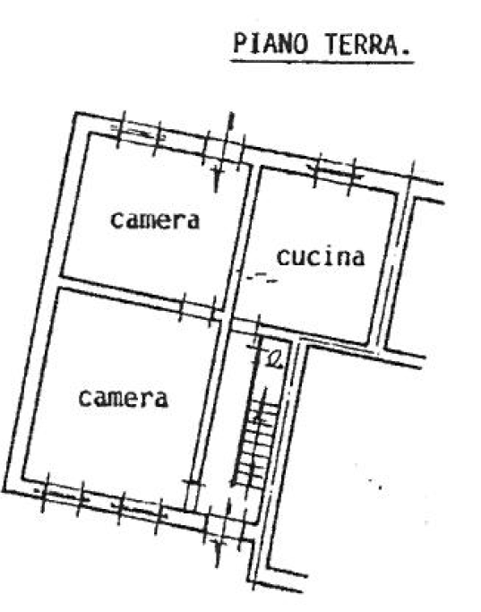 planimetria CASA A SCHIERA IN VENDITA ALL'ASTA IN VIA S.GIULIANO NUOVO, ALESSANDRIA (AL) - 1