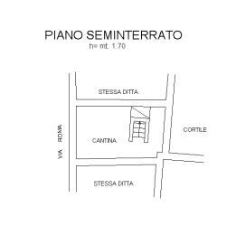 planimetria BILOCALE IN VENDITA ALL'ASTA IN VIA ROMA, CASELLE TORINESE (TO) - 1