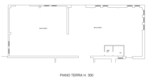 planimetria NEGOZIO IN VENDITA ALL'ASTA IN V.LE DEL CANSIGLIO, VITTORIO VENETO (TV) - 1