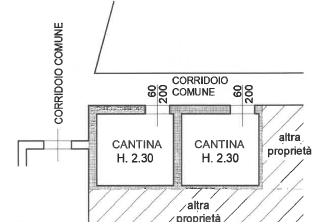 planimetria BILOCALE IN VENDITA ALL'ASTA IN VIA DANTE ALIGHIERI, RIVOLTA D'ADDA (CR) - 1