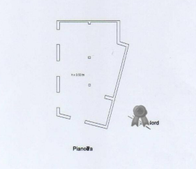 planimetria AUTORIMESSA IN VENDITA ALL'ASTA IN VIA TICINO/VIA VAL D'AOSTA, GALATINA (LE) - 1