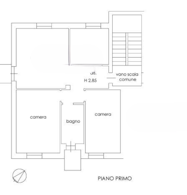 planimetria TRILOCALE IN VENDITA ALL'ASTA IN VIA X GIORNATE, OSPITALETTO (BS) - 1