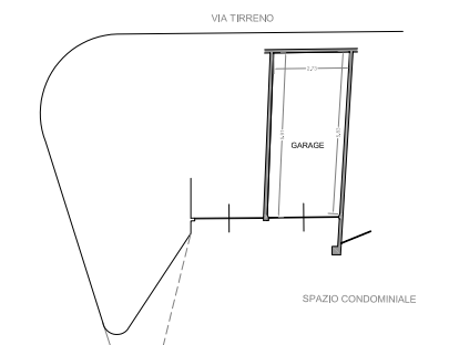 planimetria QUADRILOCALE IN VENDITA ALL'ASTA IN VIA TIRRENO, MONTEPRANDONE (AP) - 1