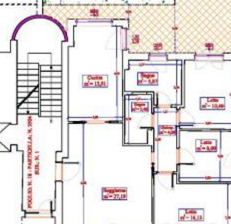 planimetria QUADRILOCALE IN VENDITA ALL'ASTA IN VIA XX SETTEMBRE, SERRE (SA) - 1