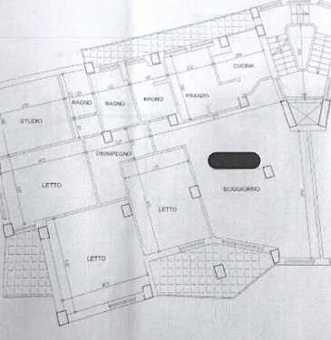 planimetria PENTALOCALE IN VENDITA ALL'ASTA IN VIA NICOLA MOSCARDELLI, L'AQUILA (AQ) - 1