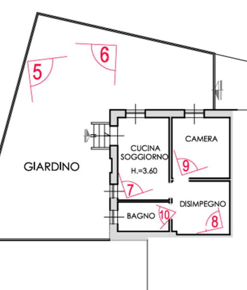 planimetria BILOCALE IN VENDITA ALL'ASTA IN VIA SPESSA, COLOGNA VENETA (VR) - 1