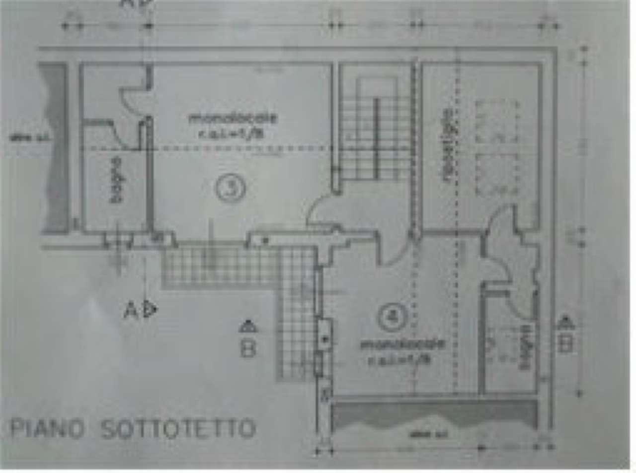 planimetria PORZIONE DI FABBRICATO IN COSTRUZIONE ALL'ASTA IN VIA BRENNERO, SEVESO (MB) - 1