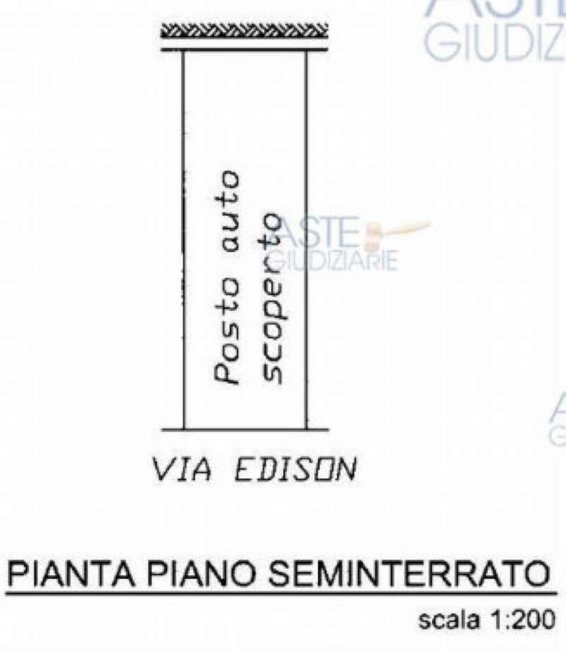 planimetria GRANDE APPARTAMENTO CON POSTO AUTO ALL'ASTA IN VIA EDISON RIGNANO FLAMINIO, (RM) - 1